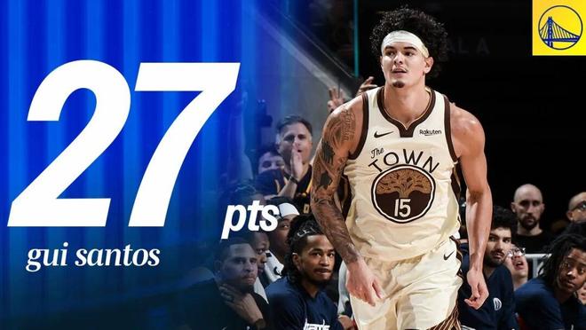勇士新星桑托斯两场砍31+27分 破生涯纪录成主力